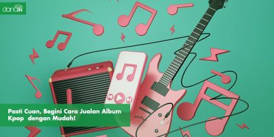 danain-Cara jualan album Kpop-gambar gitar pink