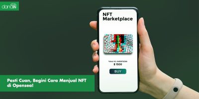 danain-Cara menjual NFT di Opensea-gambar handphone terbuka