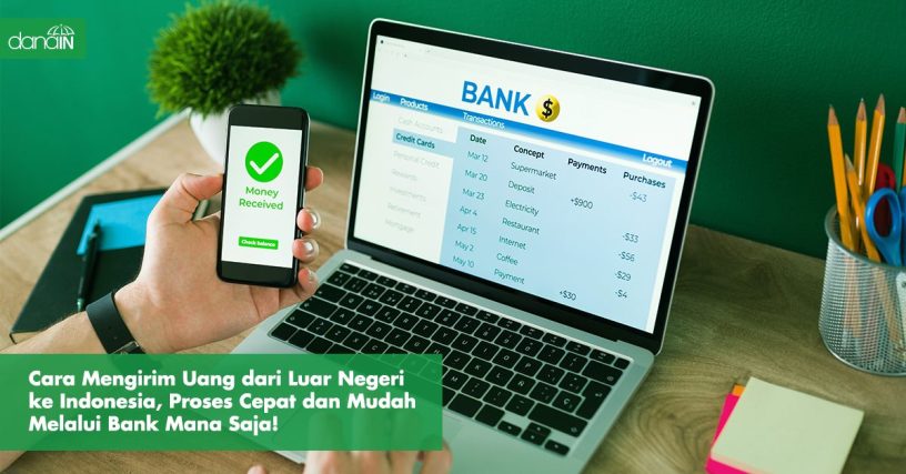 danaiin-Cara mengirim uang dari luar negeri ke Indonesia-gambar laptop terbuka
