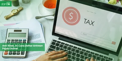 danain-Daftar antrean pajak online-gambar orang sedang mengetik di laptop