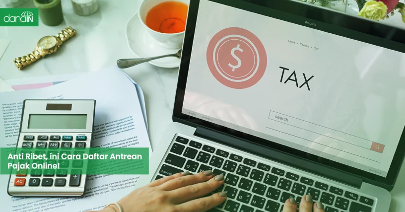 danain-Daftar antrean pajak online-gambar orang sedang mengetik di laptop