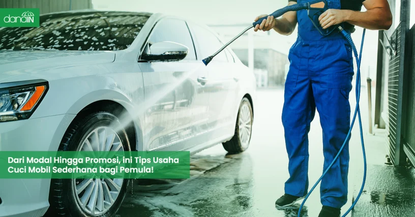danain-Usaha cuci mobil sederhana-gambar orang sedang mencuci mobil